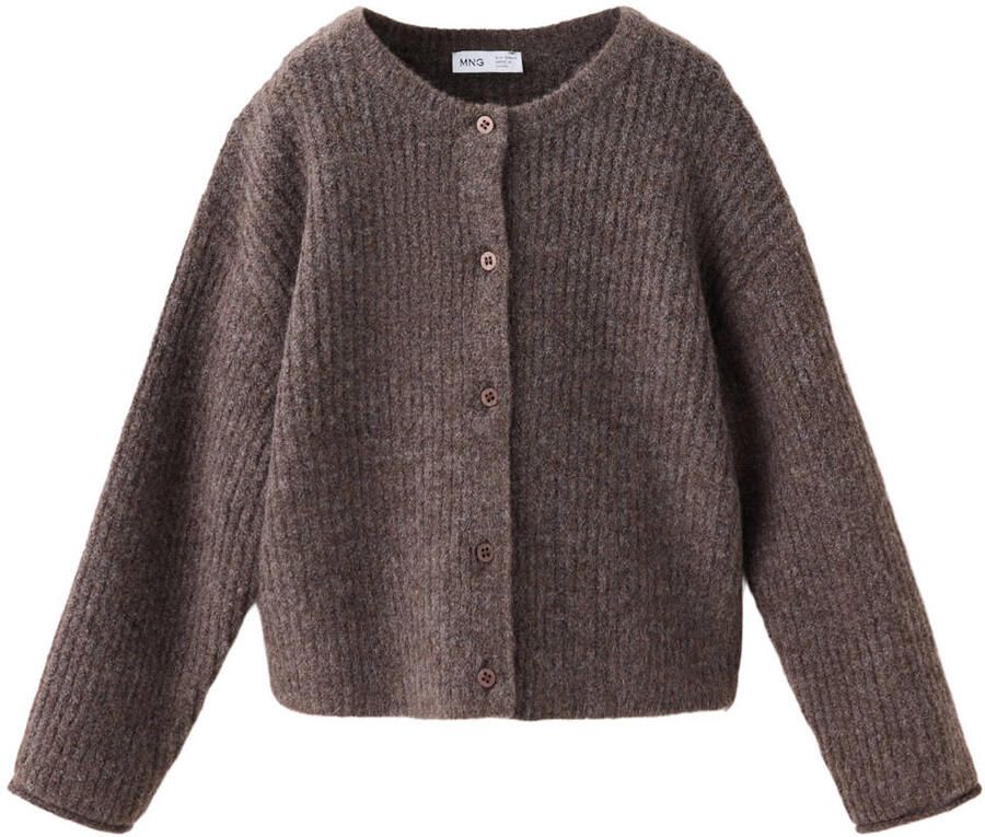 Mango Kids gebreide vest bruin