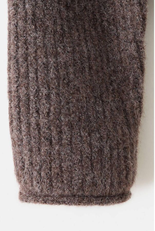 Mango Kids gebreide vest bruin - Foto 3