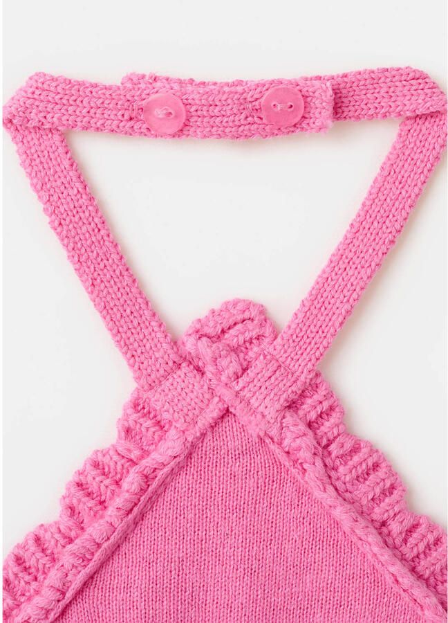 Mango Kids gehaakte haltertop roze - Foto 3