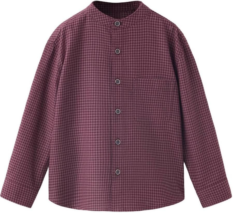 Mango Kids geruit casual overhemd donkerrood