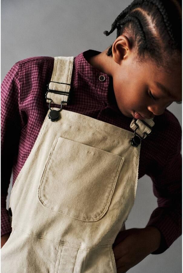 Mango Kids geruit casual overhemd donkerrood - Foto 2