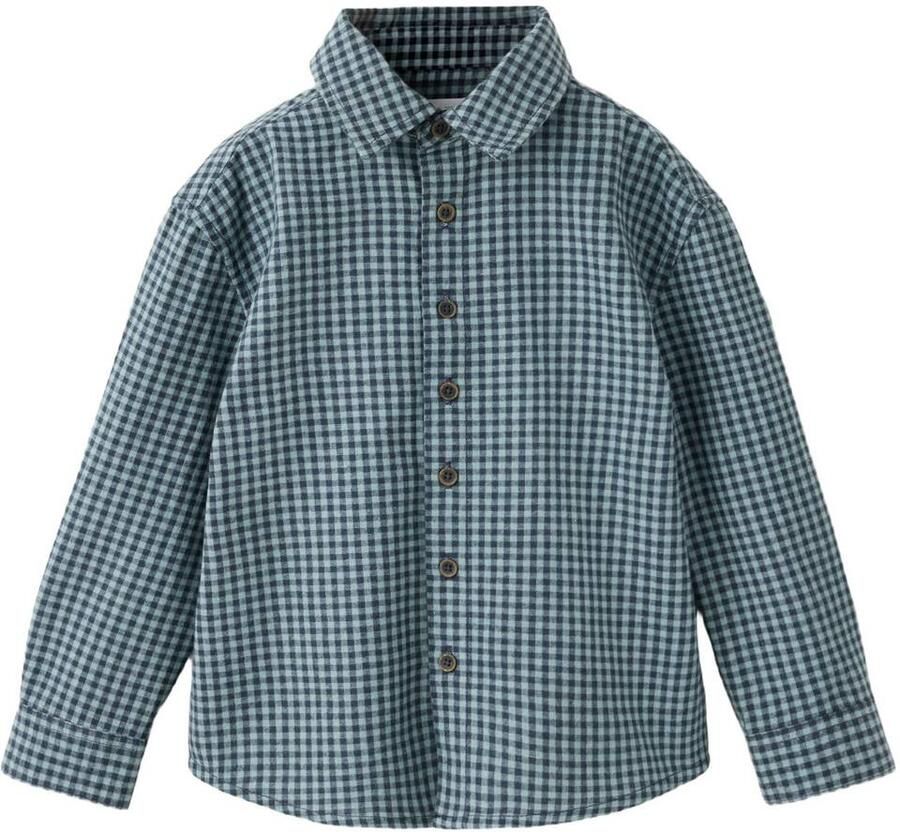 Mango Kids geruit overhemd groen