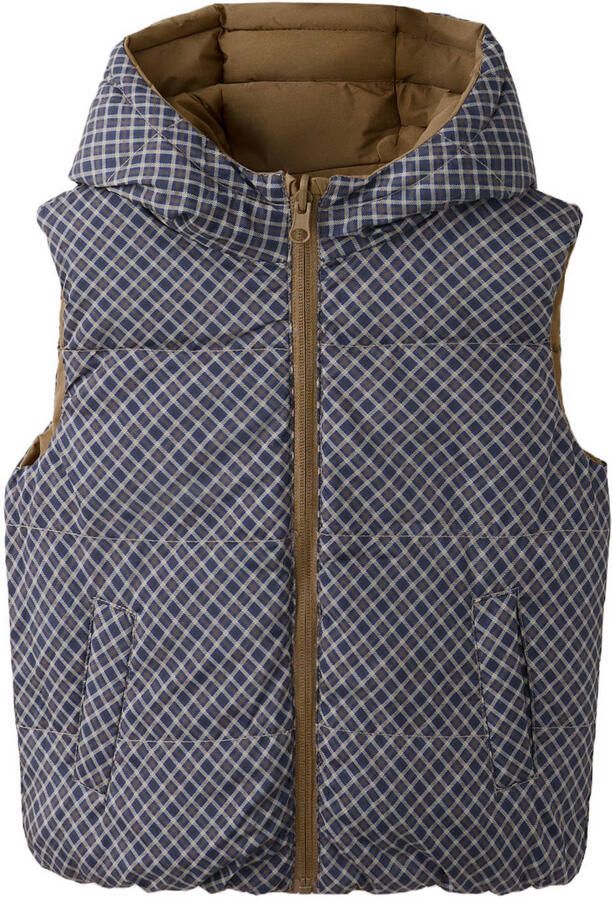 Mango Kids geruite bodywarmer bruin - Foto 2