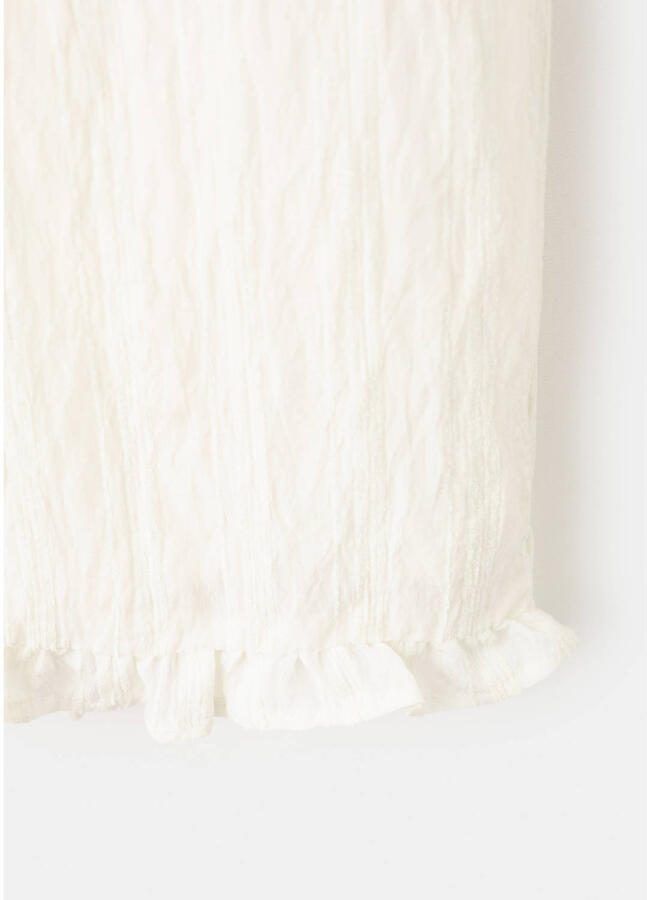 Mango Kids gestreepte casual broek ecru - Foto 2