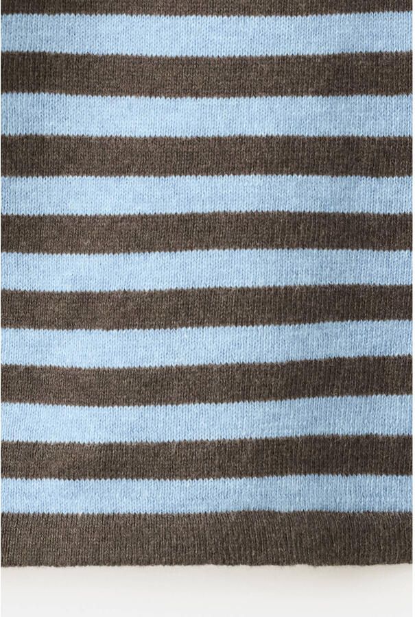 Mango Kids gestreepte longsleeve donkerbruin - Foto 3