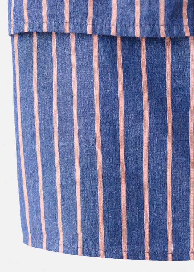 Mango Kids gestreepte mouwloze top blauw - Foto 3