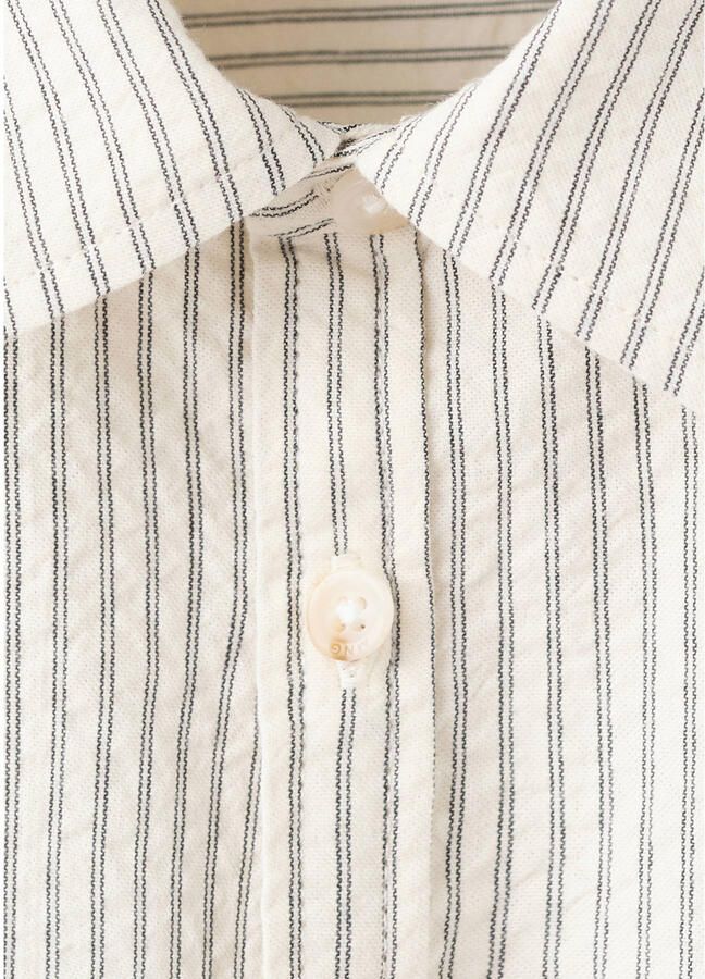 Mango Kids gestreepte overhemd beige - Foto 2
