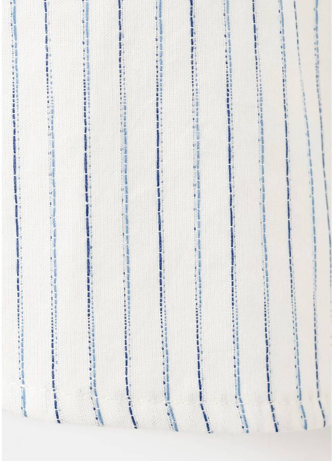 Mango Kids gestreepte overhemd blauw - Foto 2