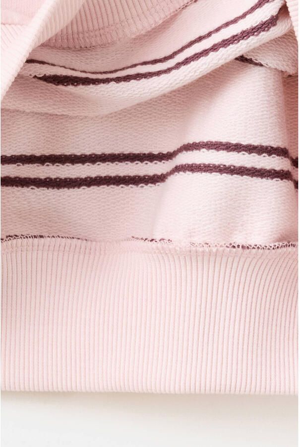 Mango Kids gestreepte sweater lichtroze - Foto 2