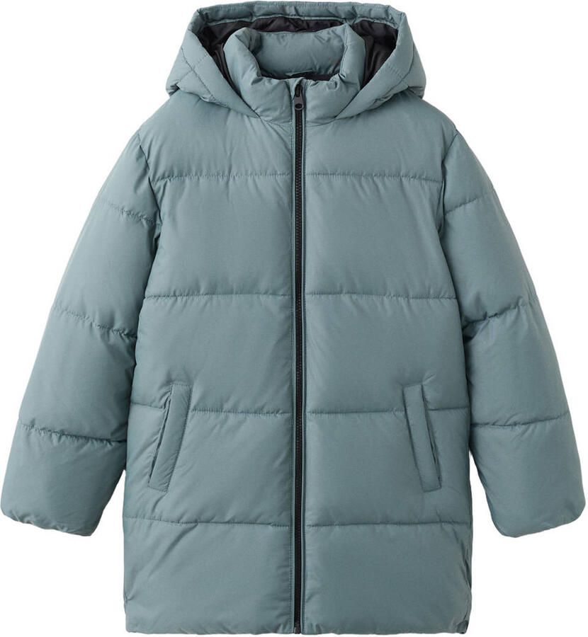 Mango Kids gewatteerde jas blauw
