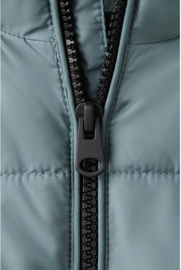 Mango Kids gewatteerde jas blauw - Foto 3