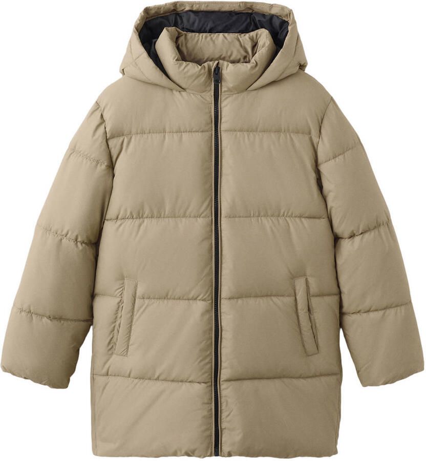 Mango Kids gewatteerde jas bruin