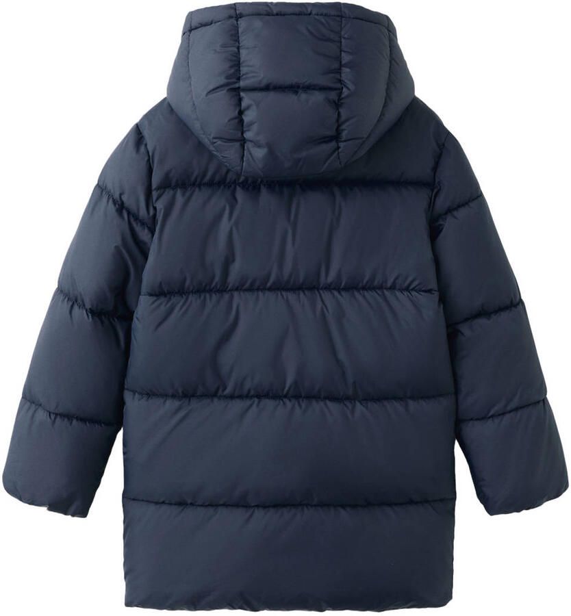 Mango Kids gewatteerde jas marineblauw