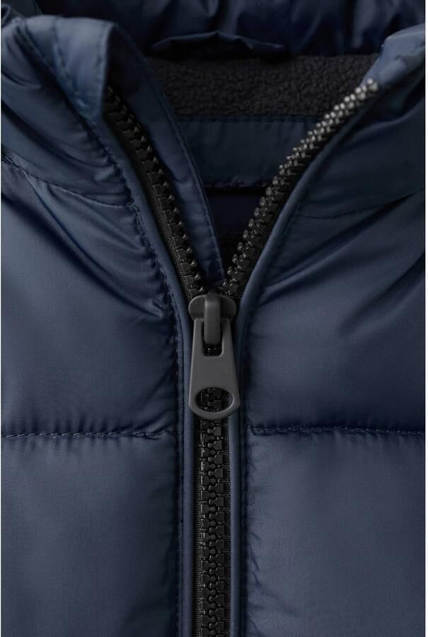 Mango Kids gewatteerde jas marineblauw - Foto 2