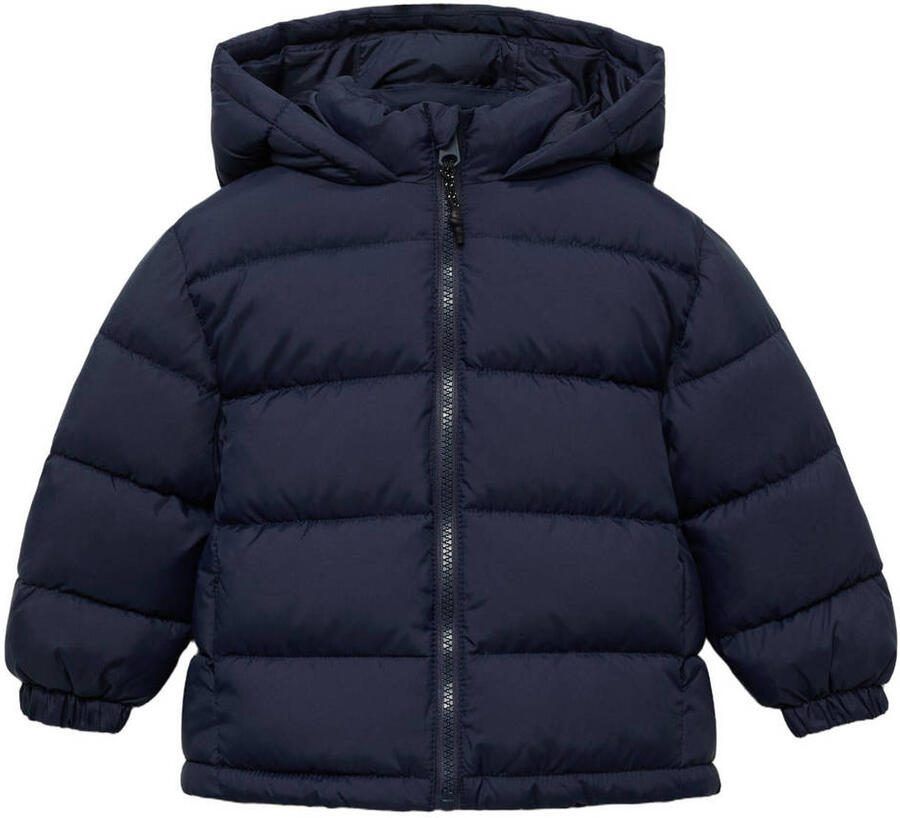 Mango Kids gewatteerde jas winter marine - Foto 1