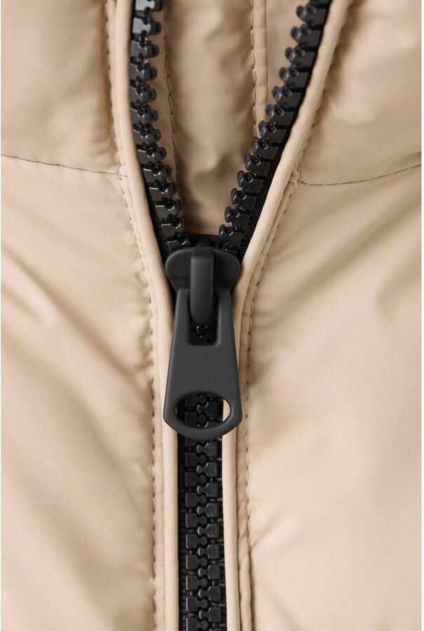 Mango Kids gewatteerde winterjas beige - Foto 3