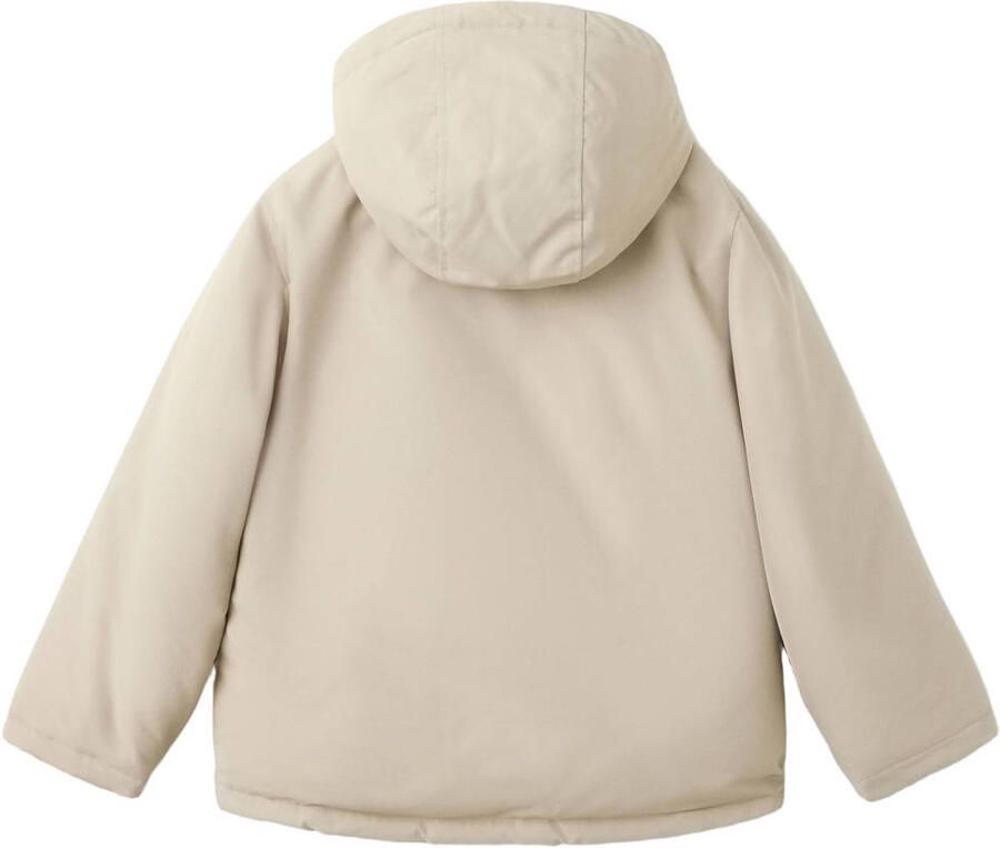 Mango Kids gewatteerde winterjas beige - Foto 2
