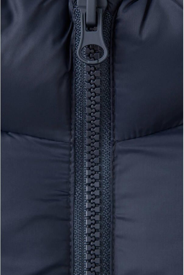 Mango Kids gewatteerde winterjas marineblauw - Foto 3