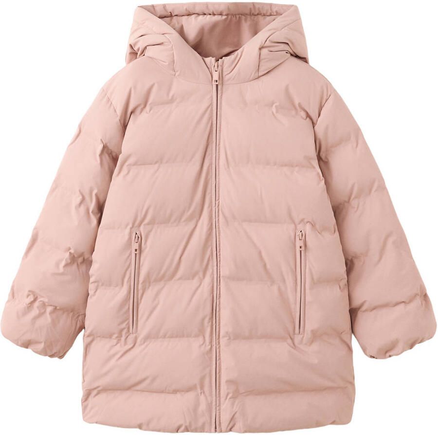 Mango Kids gewatteerde winterjas roze