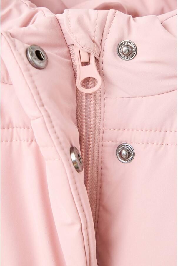 Mango Kids gewatteerde winterjas roze - Foto 2