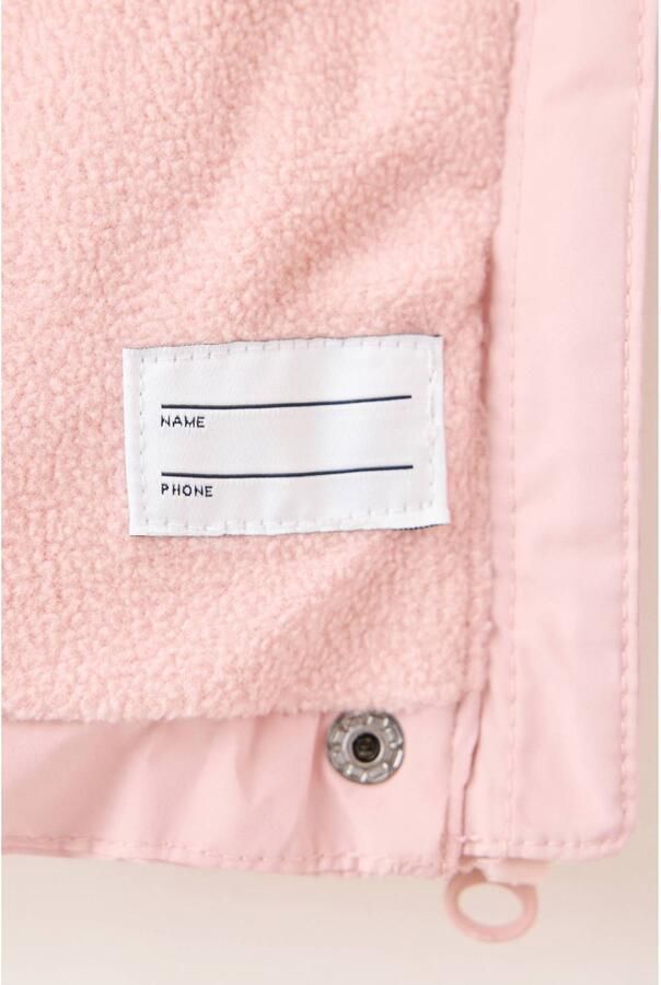 Mango Kids gewatteerde winterjas roze - Foto 3