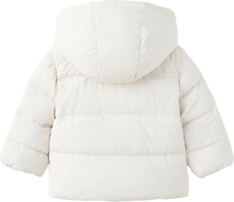 Mango Kids gewatteerde winterjas wit - Foto 2