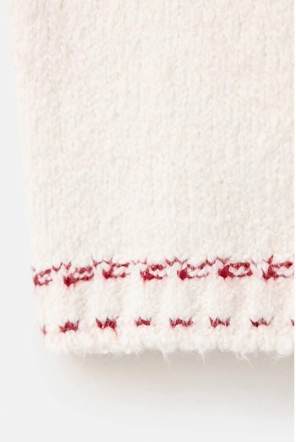 Mango Kids gilet beige rood Meisjes Katoen Ronde hals Effen - Foto 3