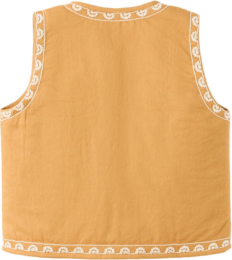 Mango Kids gilet geel - Foto 2