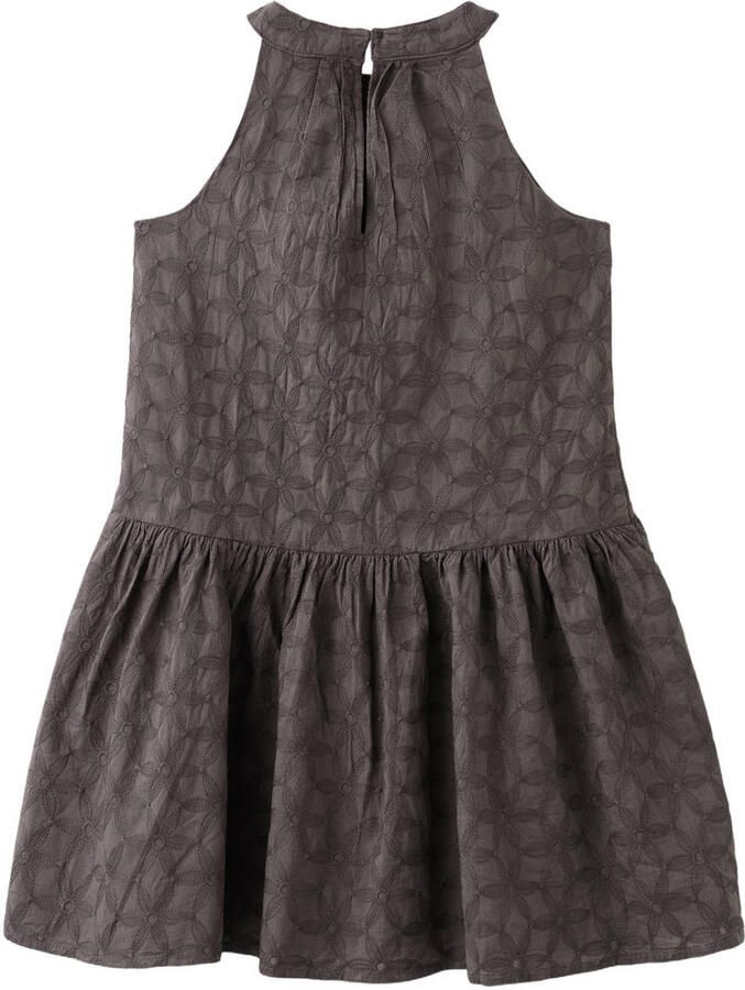 Mango Kids halterjurk donkerbruin