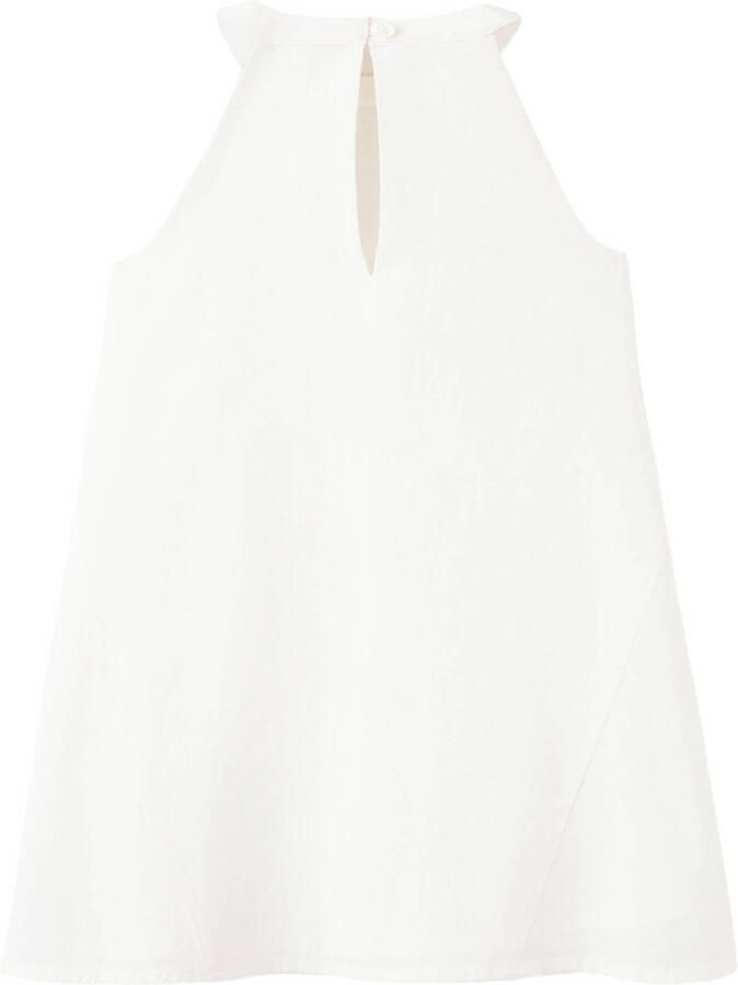 Mango Kids halterjurk wit - Foto 2