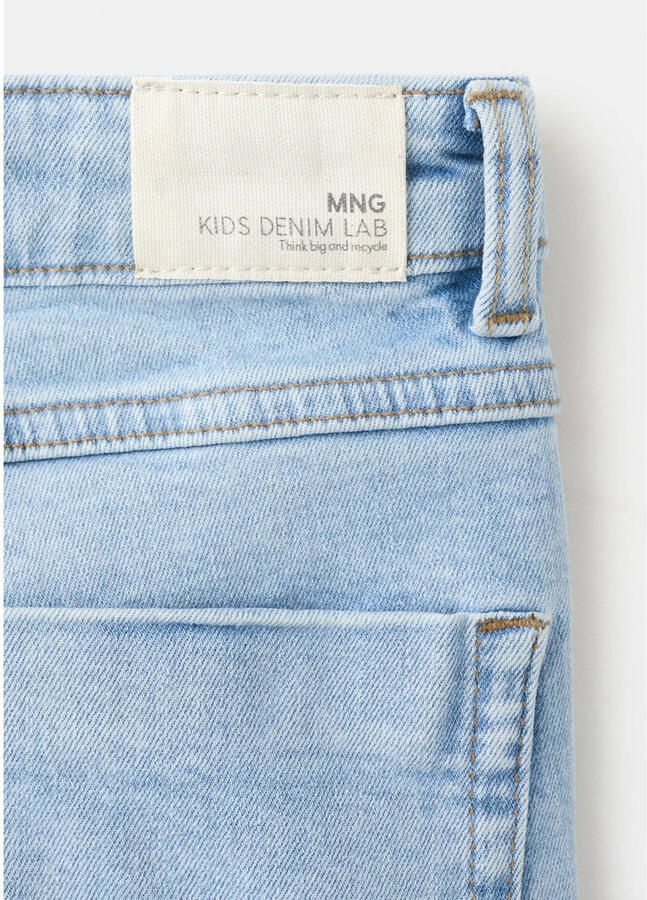 Mango Kids high waist flared jeans light blue denim - Foto 2