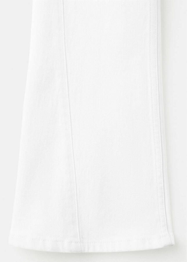 Mango Kids high waist flared jeans wit - Foto 2