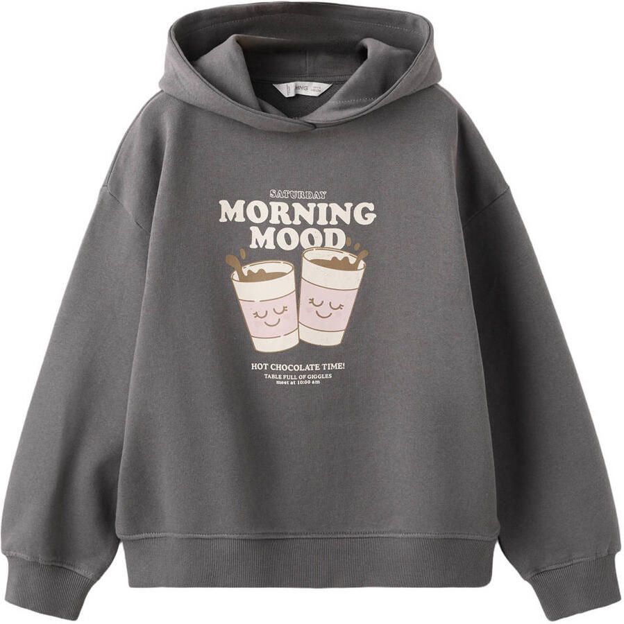 Mango Kids hoodie antraciet - Foto 2