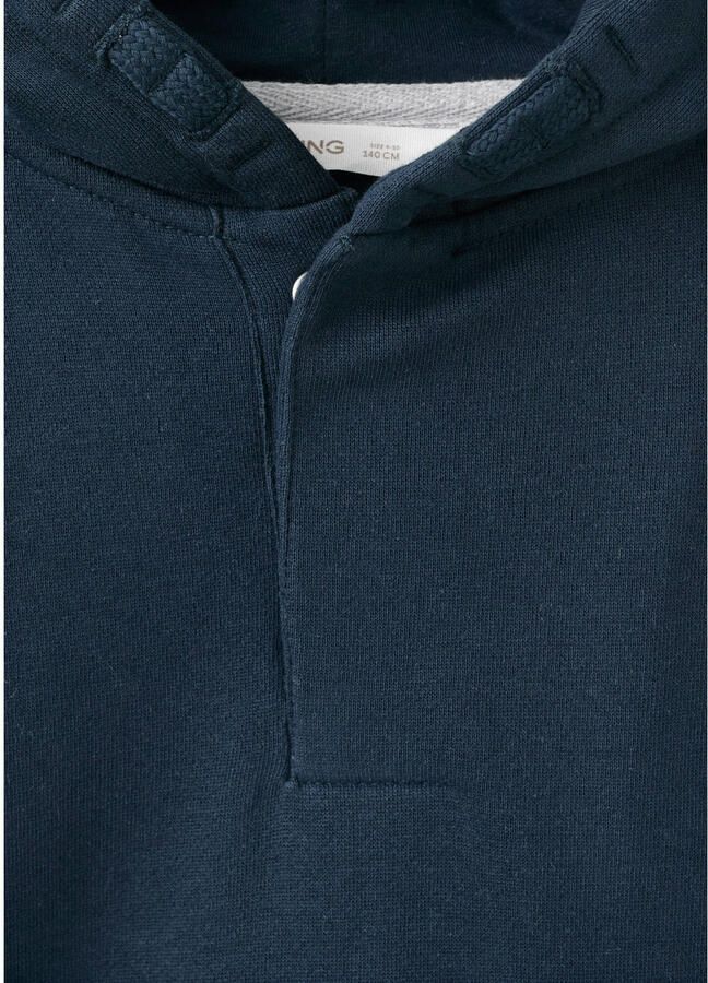 Mango Kids hoodie met backprint marineblauw - Foto 2
