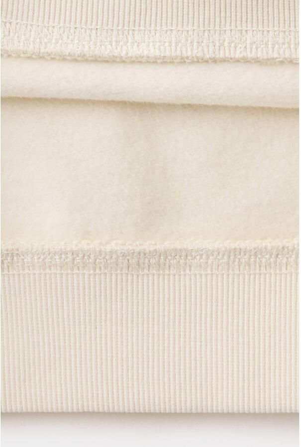 Mango Kids hoodie met backprint naturel wit Trui Ecru Jongens Katoen Capuchon - Foto 3
