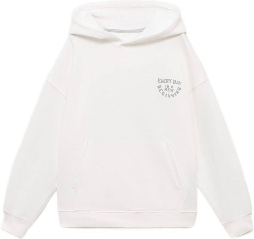 Mango Kids hoodie wit