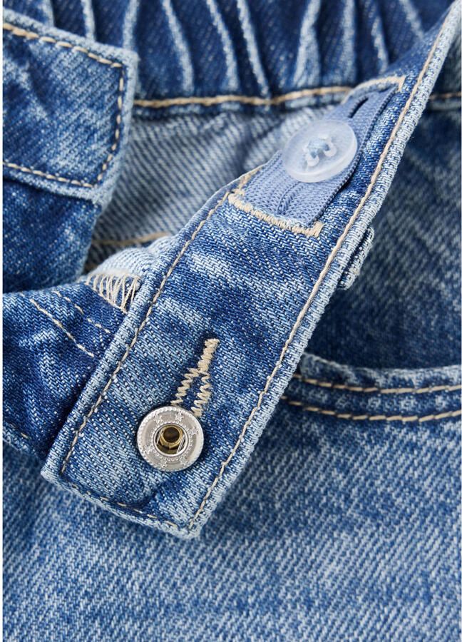 Mango Kids jeans met strass-steentjes middelblauw - Foto 2
