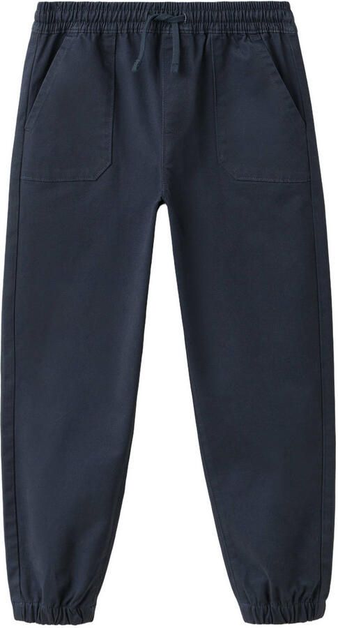 Mango Kids joggingbroek donkerblauw