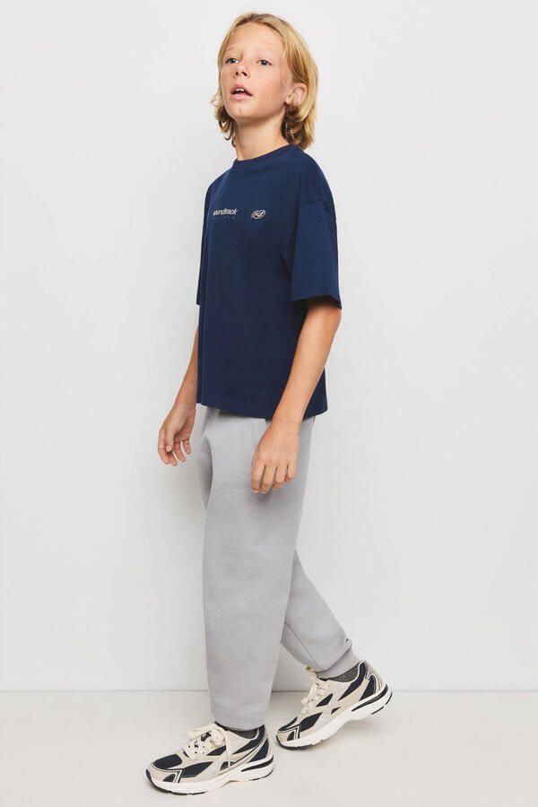 Mango Kids joggingbroek grijs - Foto 3