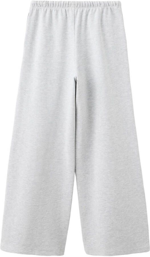 Mango Kids joggingbroek lichtgrijs