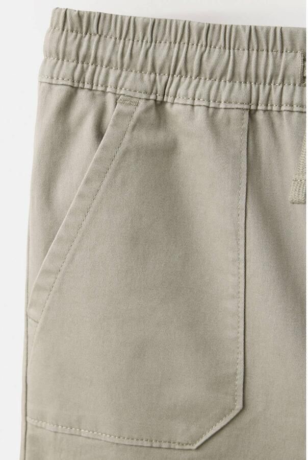 Mango Kids joggingbroek lichtkaki - Foto 2