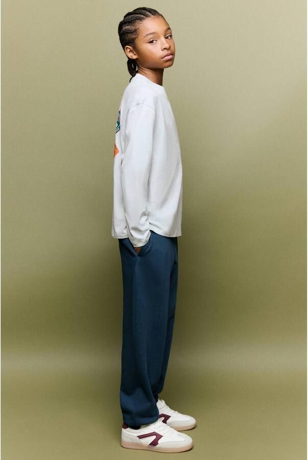 Mango Kids joggingbroek marine