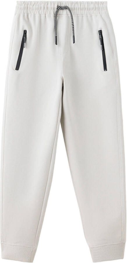 Mango Kids joggingbroek wit