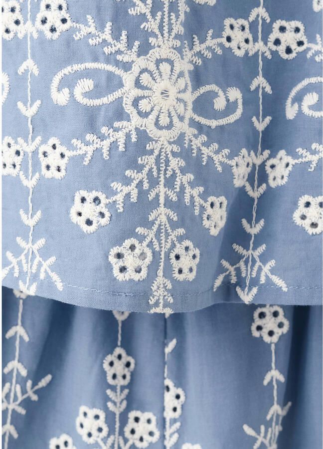 Mango Kids jumpsuit blauw - Foto 2