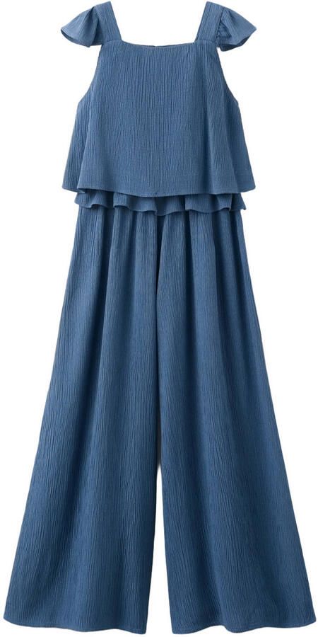 Mango Kids jumpsuit donkerblauw