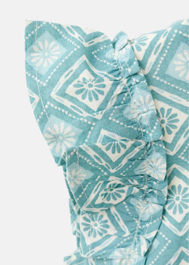 Mango Kids jumpsuit groen - Foto 3
