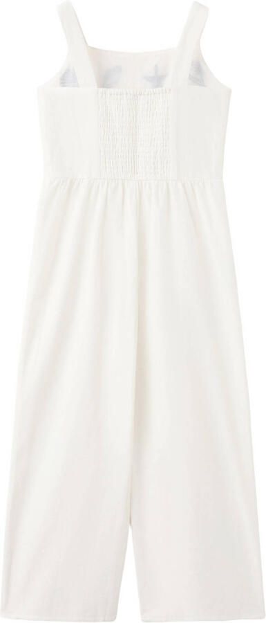 Mango Kids jumpsuit linnen ecru - Foto 2