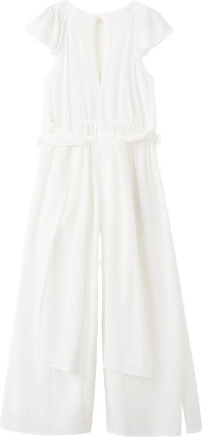 Mango Kids jumpsuit wit - Foto 3