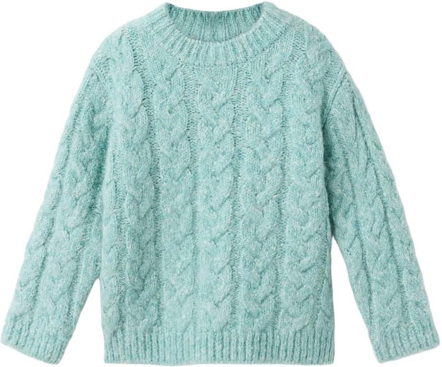 Mango Kids kabeltrui turquoise