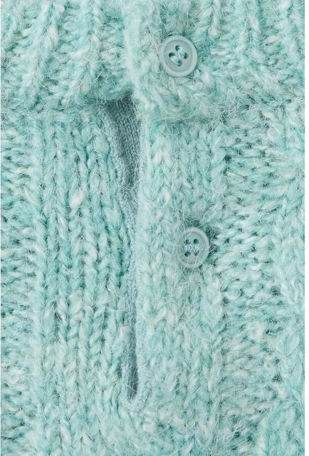 Mango Kids kabeltrui turquoise - Foto 2